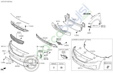 Cerato Tampon Alt Izgarası Orjinal | 86571A7800