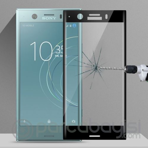 Xperia Xz1 X Compact1 Full Kaplama Kırılmaz Cam Ekran Koruyucu