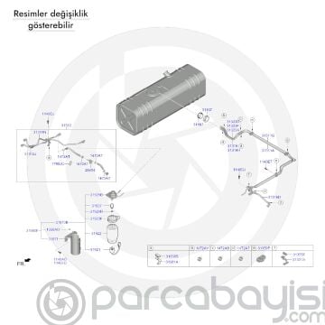 Kia Bongo Yakıt Deposu Orjinal | 311504E550