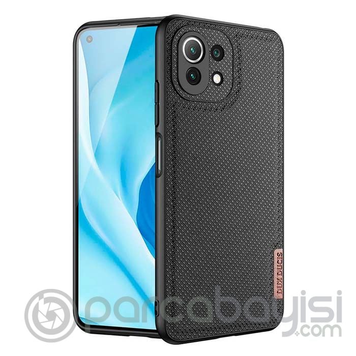 Dux Ducis Fino Serisi Xiaomi Mi 11 Lite Kılıf Premium Dokuma Silikon Kılıf