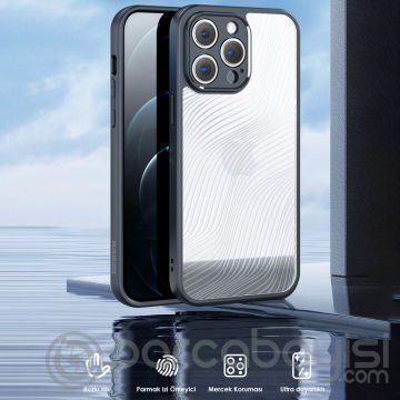 Dux Ducis iPhone 12 Pro Max Aimo Series Premium Buzlu Sert PC-TPU Kılıf