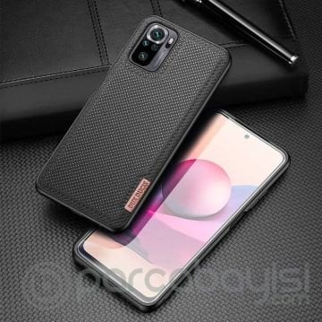 Dux Ducis Fino Serisi Xiaomi Redmi Note 10-10s Kılıf Premium Dokuma Silikon Kılıf
