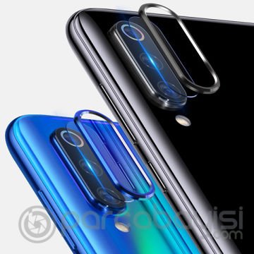 Xiaomi Mi CC9-CC9E- Mi A3 Kamera Koruma Metal Lens+ Kırılmaz Cam Set