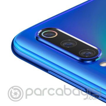 Xiaomi Mi CC9-CC9E- Mi A3 Kamera Koruma Metal Lens+ Kırılmaz Cam Set