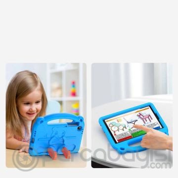 Dux Ducis Panda SM Galaxy Tab A7 Lite T220-T225 Kılıf Çocuk Shockproof Standlı Taşınabilir