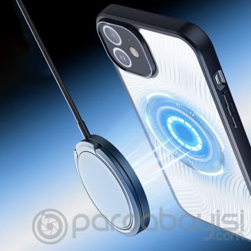 Dux Ducis iPhone 12 Aimo Series Mag Safe Premium Buzlu Sert PC-TPU Kılıf
